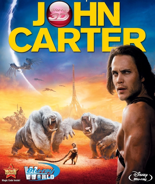 D085. John Carter - Người Hùng Sao Hỏa 3D 25G (DTS-HD 7.1) 
